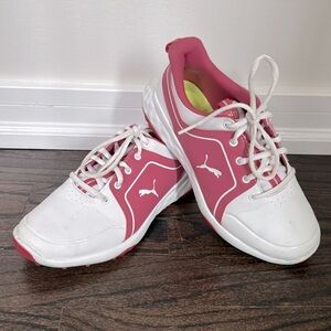 PUMA Child Golf Shoes | size 4C | pink white